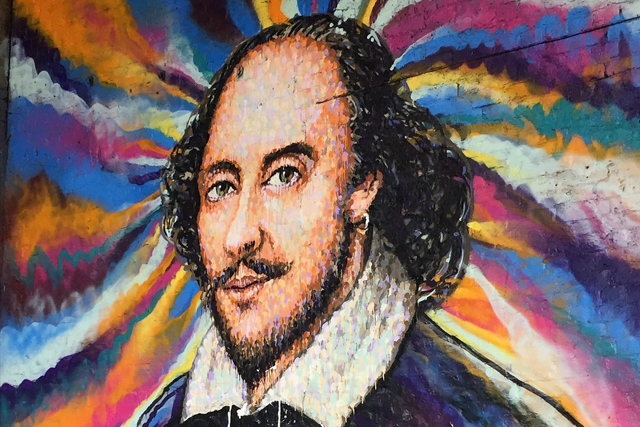 Street art of William Shakespeare