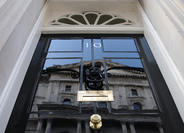 Door of number 10 Downing Street