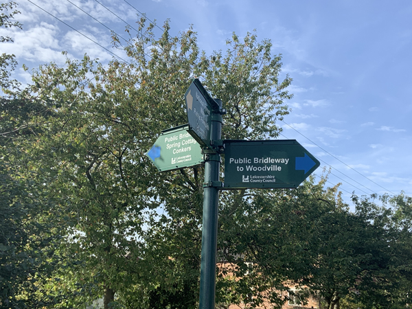 A hiking path directional sign - image (c) the author